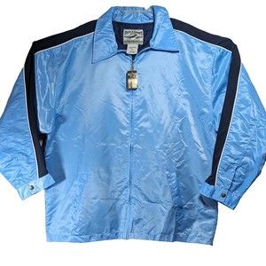 NEW Steve & Barry Men 100% Nylon Shell Windbreaker Full‎ Zip Jacket Size XXL